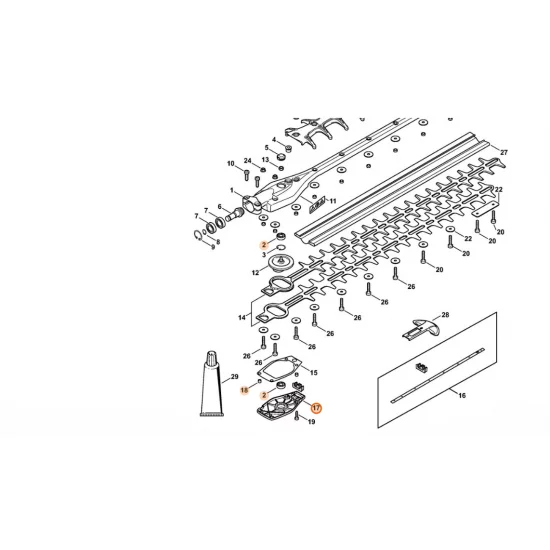 STIHL  Pokrywa przekładni 4243 640 5800